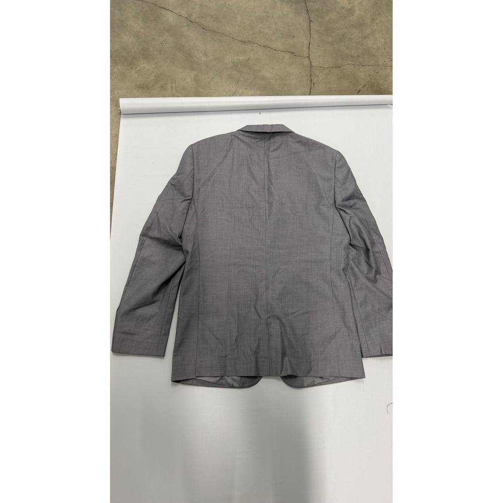 Cooper & Nelson Mens 2 Piece Suit with Tie Grey 40R Medium Blazer Trousers NEW - Picture 14 of 14